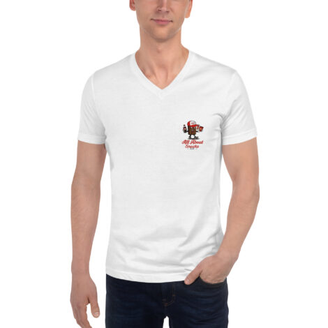 Unisex Short Sleeve V-Neck T-Shirt